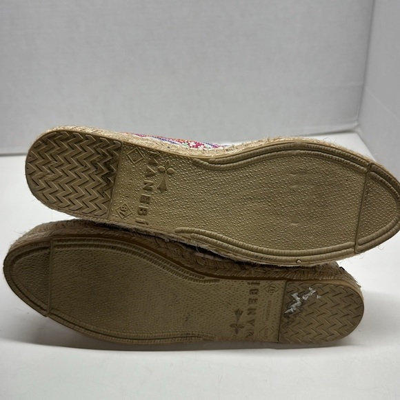 Manebi Ibiza Espadrille Shoe Cross Stitch Floral Colorful Slip On Shoes Size 37 - Picture 8 of 11